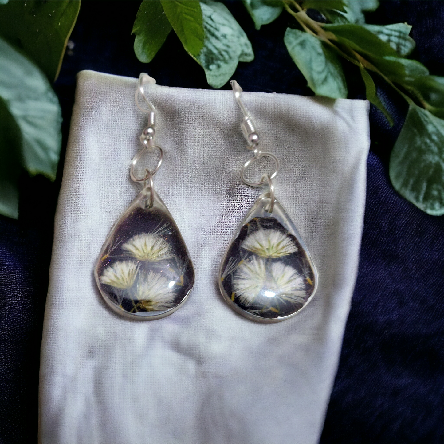 Make a Wish: Delicate Seed Pod UV Resin Earrings