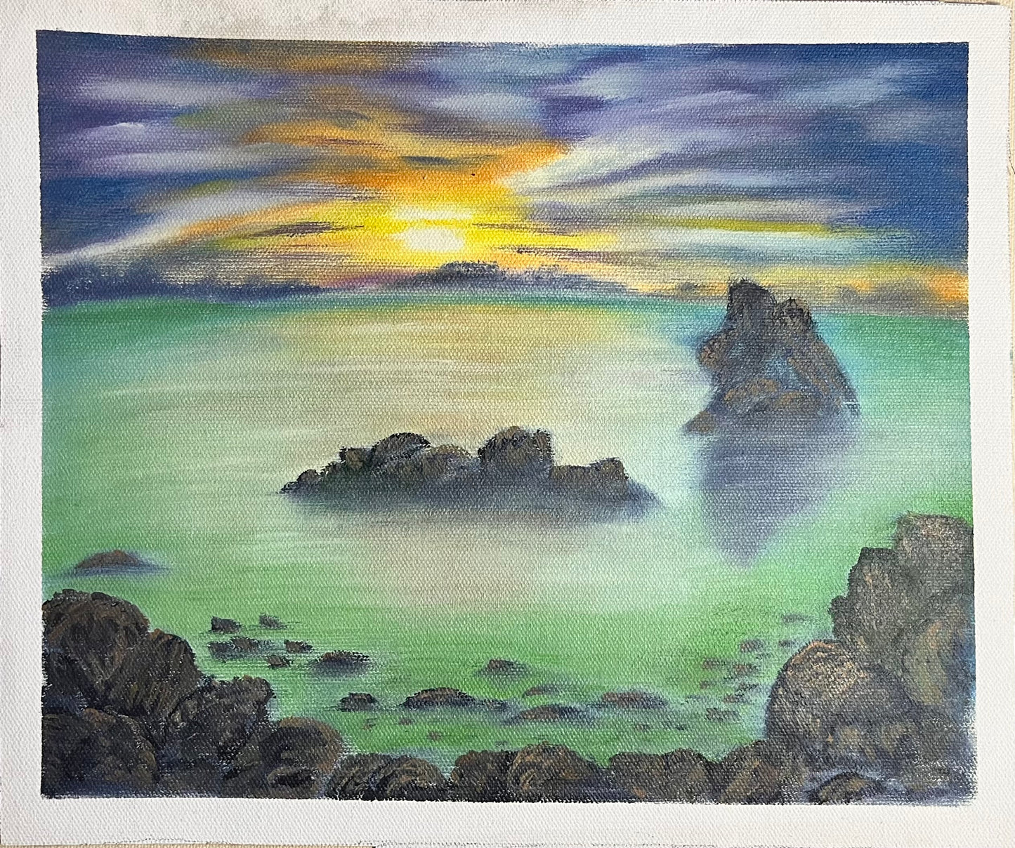 Original Paintings | Echoes of the Horizon,Oil on Canvas, 10x12 in (Un-Framed)