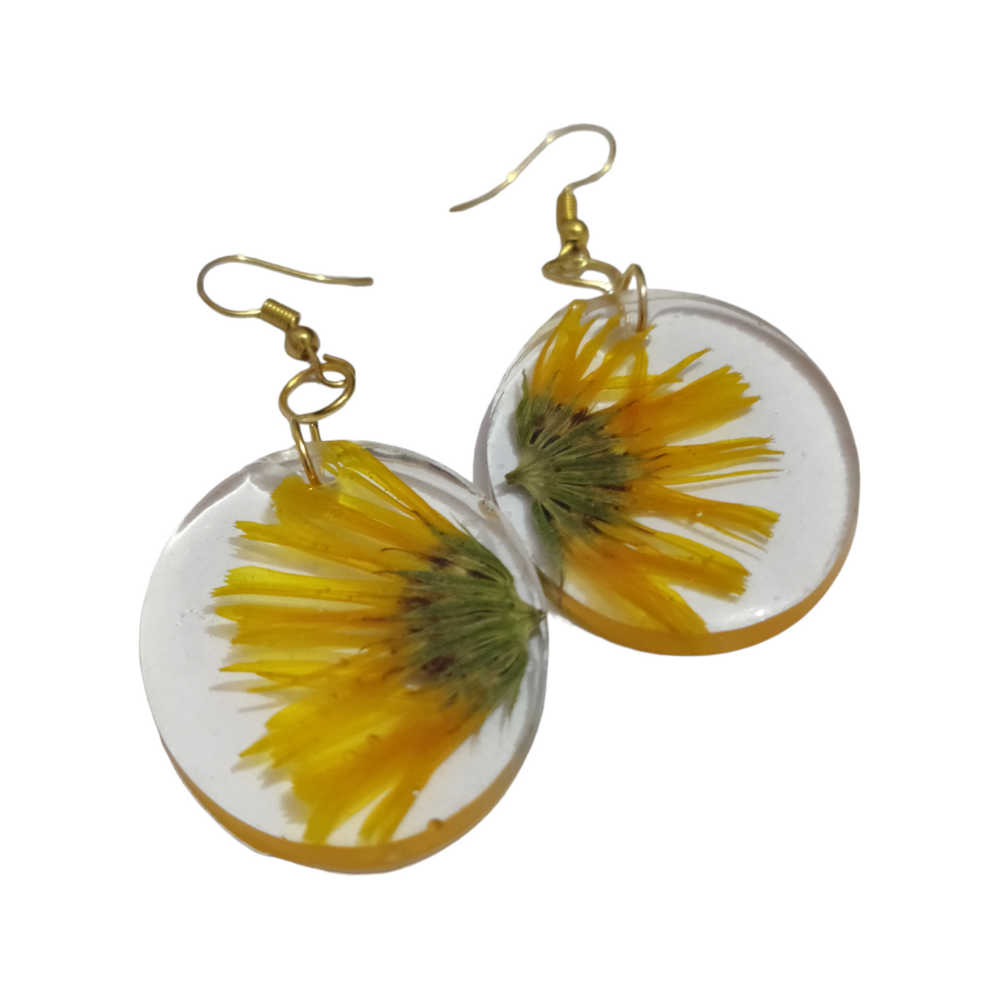 Handmade UV Resin Earrings | Real Dried Flowers & Painted Art