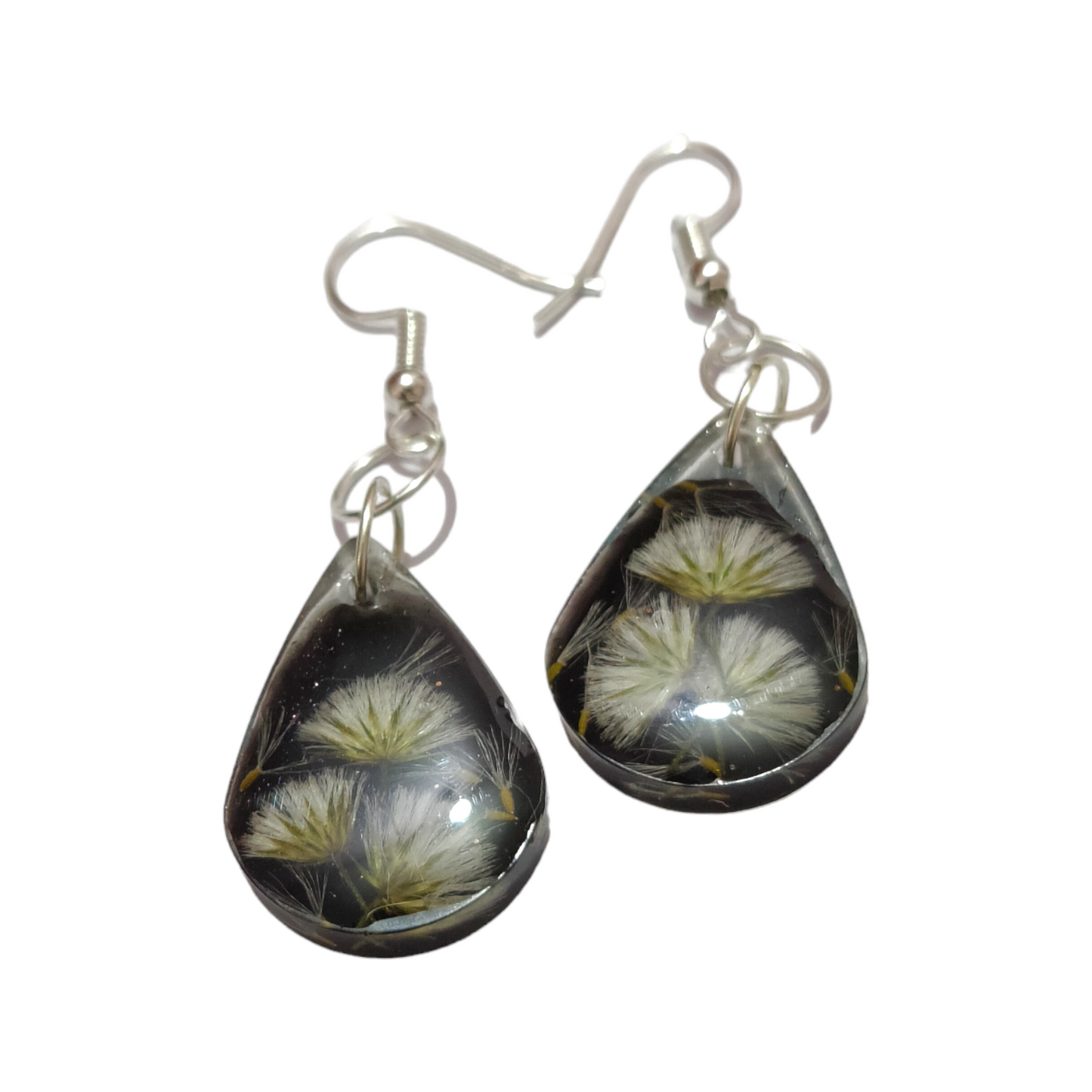 Make a Wish: Delicate Seed Pod UV Resin Earrings