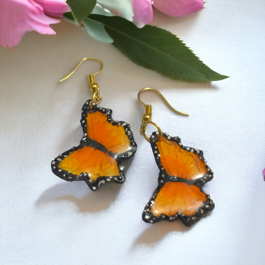 Handmade UV Resin Earrings | Real Dried Flowers & Painted Art