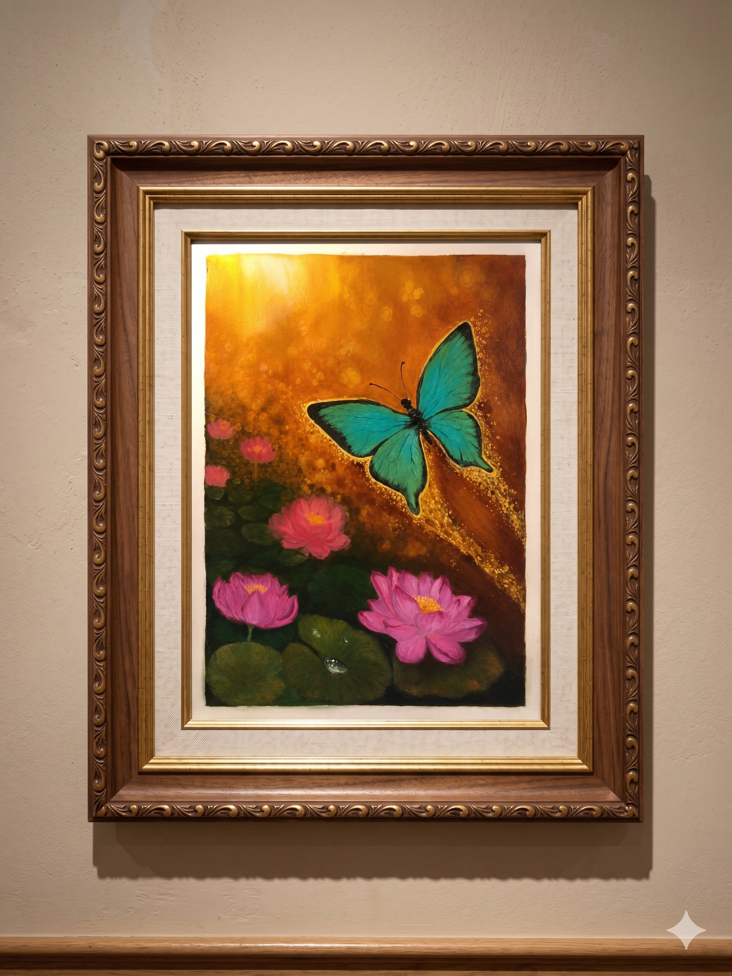 Original Paintings |Golden Departure|18x14 in (Un-Framed)