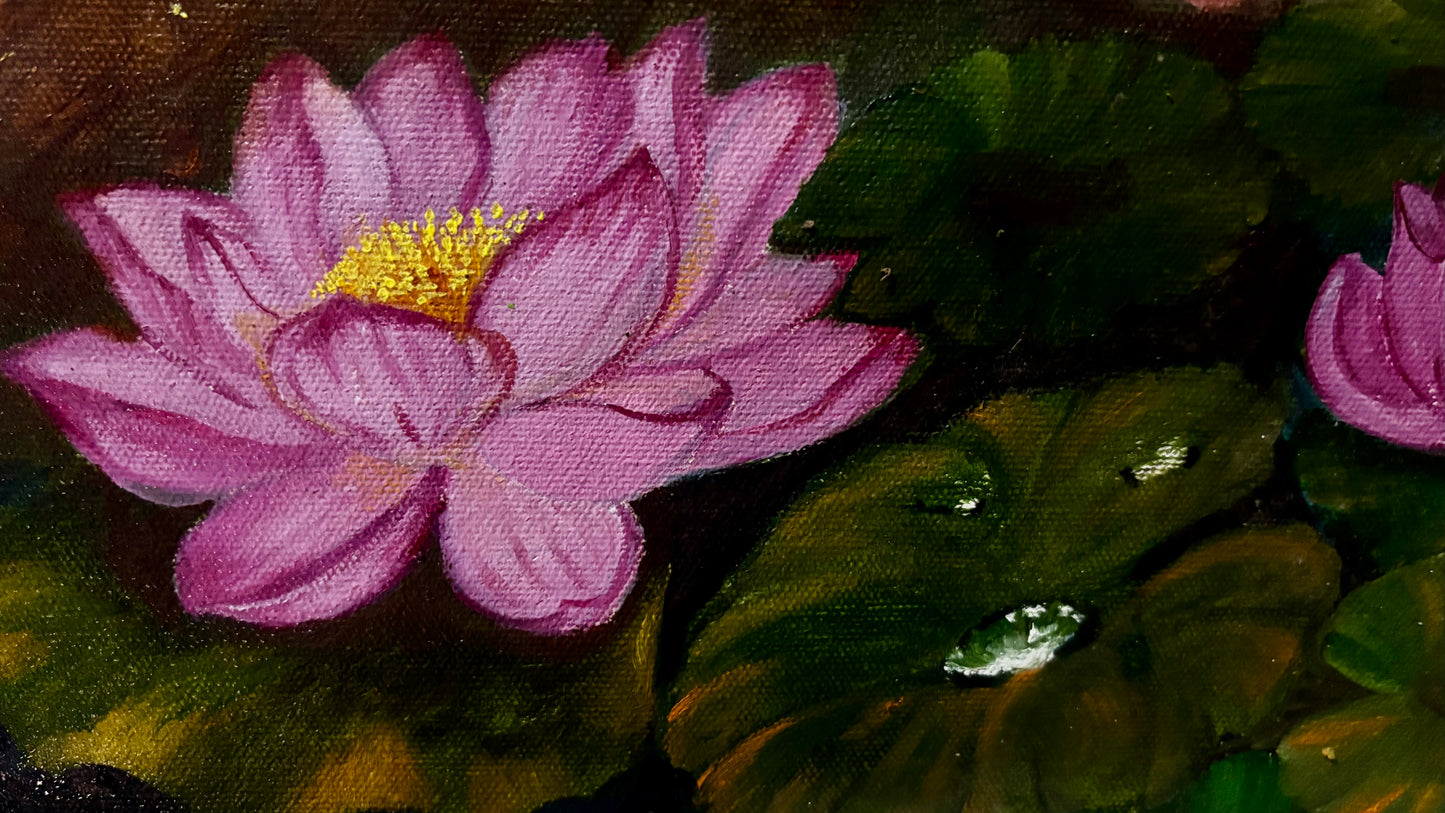 Original Paintings |Golden Departure|18x14 in (Un-Framed)