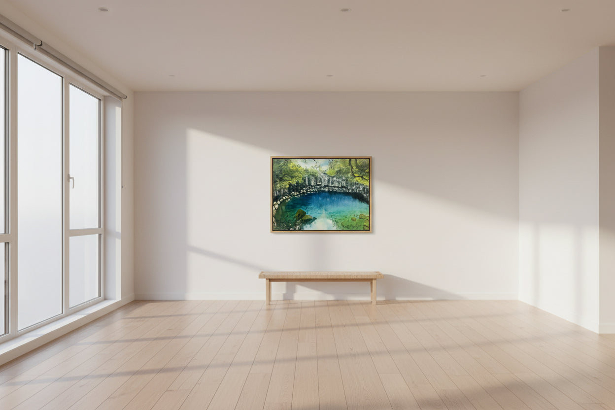Hidden Lagoon,Oil on Canvas, 20x15in(Stretched Canvas ) Original's Prints