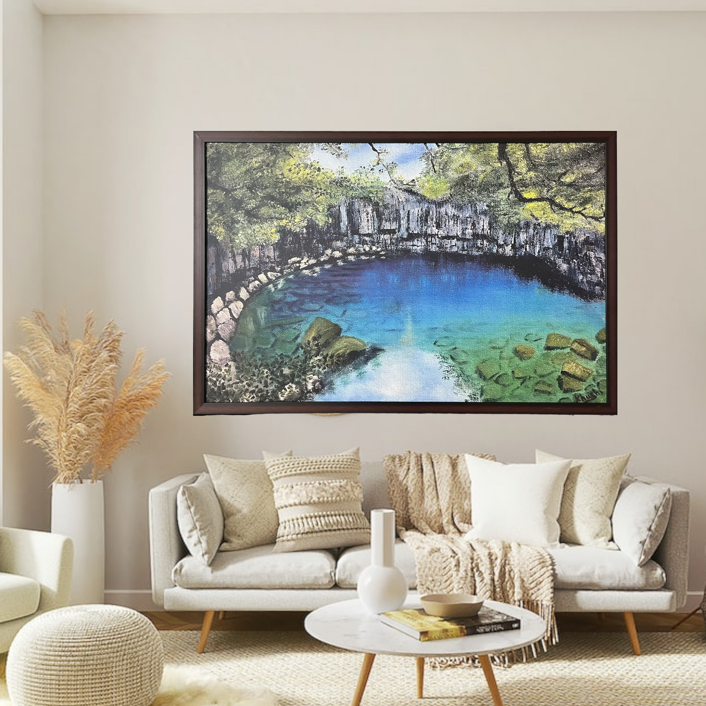 Hidden Lagoon,Oil on Canvas, 20x15in(Stretched Canvas ) Original's Prints