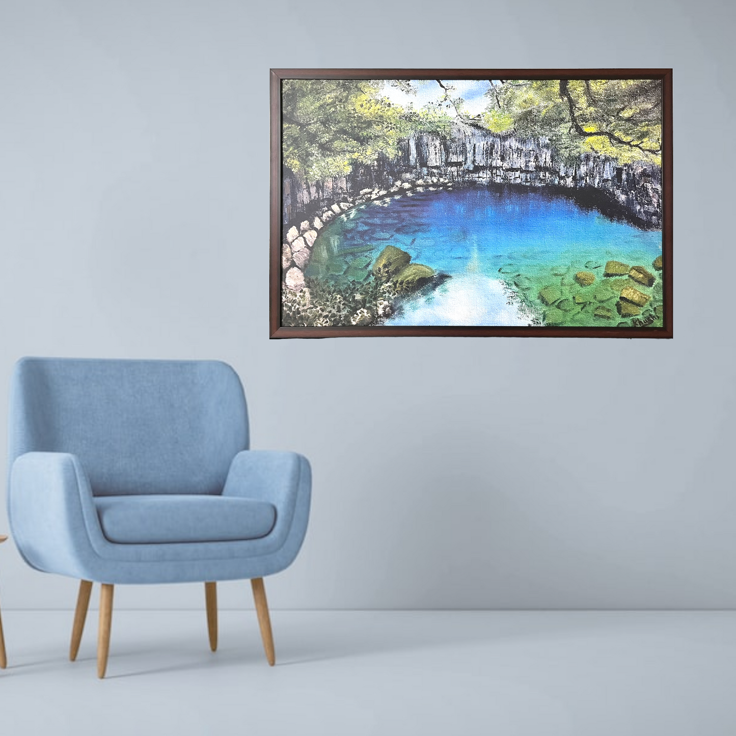 Hidden Lagoon,Oil on Canvas, 20x15in(Stretched Canvas ) Original's Prints