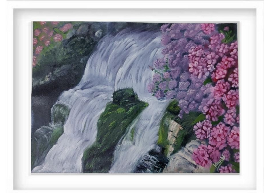Original Paintings , Whispers of the Falls,Oil on Canvas 16*12in(Un-Framed)