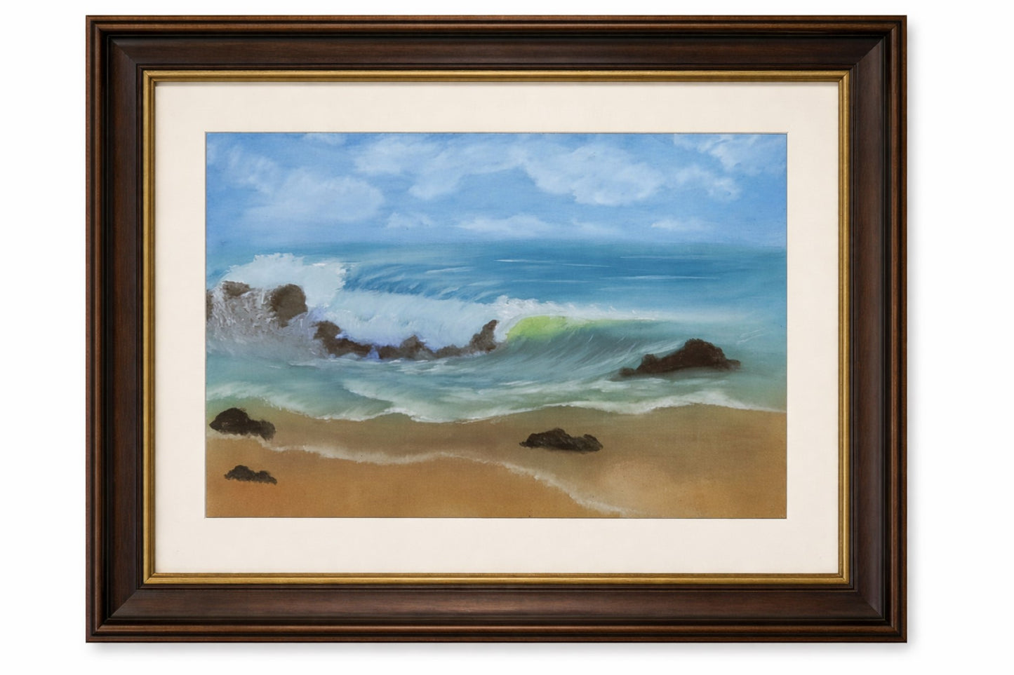 Ocean’s Serenity | Oil on Canvas, 12x16 in(Un-Framed)